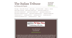 Desktop Screenshot of italian-tribune.com